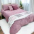 Coberdrom Zono Enxovais Queen 3 Pçs Violeta Canelado