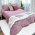 Coberdrom Zono Enxovais King 3 Pçs Violeta Canelado