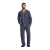 Pijama Americano Manga Longa Masculino Azul Listrado G