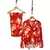 Conjunto floral calça com bolso e camisa viscose - loja online