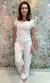 Conjunto calça com bolso e camiseta de malha - comprar online