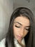 Front Lace Fibra Premium Lisa Repartição Livre Orelha a Orelha Castanho Escuro - 75cm - Perucas Lace Front e Full Lace de Qualidade | Loja Bela Wigs