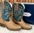 BOTA TEXANA MASCULINA TABACO/AZUL CAPELLI