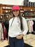 MOLETOM FEMININO BRANCO/ROSA
