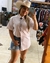 CAMISA FEMININA LONG LINE/ BORDADA/ TXC - comprar online