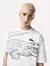 Camiseta Lacoste Masculina Loose Fit Crewneck Big Croco Branca - comprar online