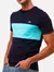 Camiseta Lacoste Masculina Regular Colourblock Logo Graphic Marinho - comprar online