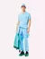 Imagem do Polo Lacoste Masculina Regular Piquet Quilted Crocodile Badge Azul Claro