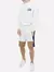 Bermuda Lacoste Masculina Moletom Fleece Lateral Sash Off-White - loja online
