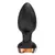 Plug Anal De Silicone Formato De Flor Preto 9 Modos De Vibração Com Controle - comprar online