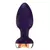 Plug Anal De Silicone Formato De Flor Roxa 9 Modos De Vibração Com Controle - comprar online