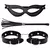 Kit Chicotinho Com Algema E Máscara Dominatrix Preto - comprar online