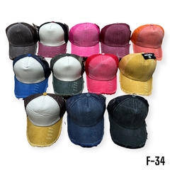 PACK 3 UNID GORRA VINTAGE F-34 lisa trucker