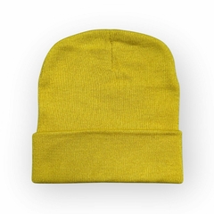 PACK 3 UNID GORRO LISO - mostaza