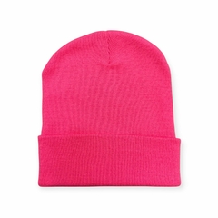 PACK 3 UNID GORRO LISO - rosa fluor