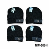 DOC. GORRO CHENILLE CON PIEL