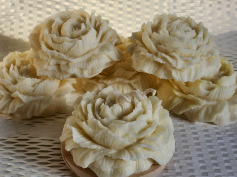 Mini Vela Peônia Jardim Calmarias