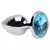 PLUG ANAL P CROMADO COM PEDRA - comprar online