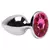 PLUG ANAL P CROMADO COM PEDRA - comprar online