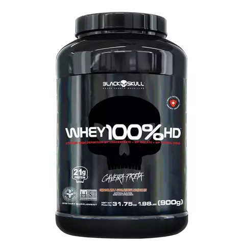 WHEY 100% HD BLACK SKULL - 900G