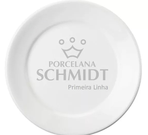 O Prato Raso Convencional da renomada Porcelana Schmidt (1 Unidade)