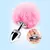PLUG ANAL EM AÇO PRATEADO TAMANHO M COM POMPOM na internet