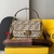 Multicolor canvas bag with FF embroidery
