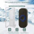 Timbre inalambrico campana resistente al agua 58 melodias, alncance de 300 metros, indicador led, 4 niveles de volumen