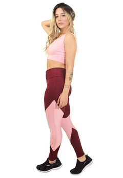 Calça Legging Detalhe Verde Militar Cropped Detalhe Busto Conjunto Fitness | REF: LX12 - comprar online