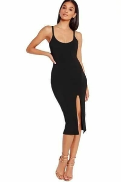 Vestido Curto Alcinha com Fenda Feminino | REF: VRP276 - comprar online