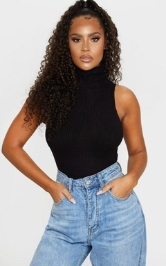 Body Canelado Gola Alta Sem Mangas Feminino | REF: BLC11 - comprar online