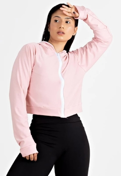 Casaco Rosê com Branco Fitness Feminino | REF: LX143 na internet