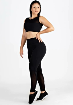 Feminino Preto Transparencia Conjunto Fitness | REF: LX158 - Fit & Move