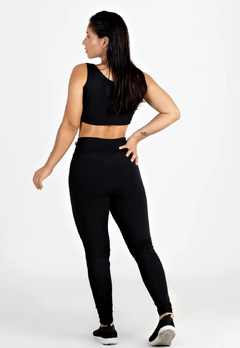 Feminino Preto Transparencia Conjunto Fitness | REF: LX158 - loja online