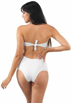Biquini Tomara Que Caia Cintura Alta Branco | REF: BK72 - Fit & Move