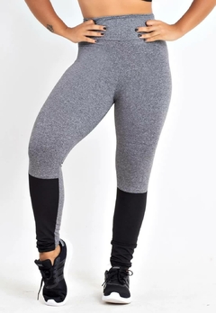 Calçaa com Detalhe Preto Legging Fitness Mescla | REF: LX165