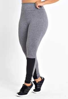 Calçaa com Detalhe Preto Legging Fitness Mescla | REF: LX165 - comprar online