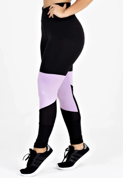 Calça Preto com Lilás Legging Metamorfose | REF: MTF2 na internet