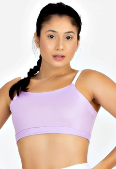 Cropped Sustentação Duplo Lilás Com Branco Metamorfose | REF: MTF7