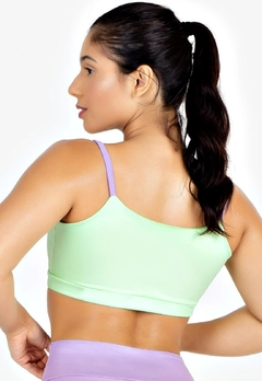 Cropped Sustentação Duplo Verde Com Lilás Metamorfose | REF: MTF7 na internet