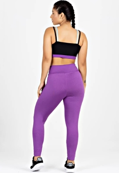 Cropped Alcinha Cruzada+ Calça Legging Roxo Conjunto Metamorfose | REF: MTF14 - Fit & Move