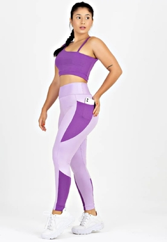 Cropped Detalhe Nas Costas + Calça Legging Com Detalhe Lateral + Bolso Conjunto Metamorfose | REF: MTF18 - comprar online