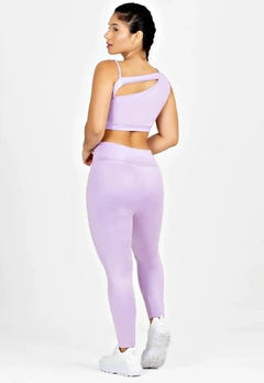 Cropped Metamorfose Alcinha Com Detalhe Nas Costas Lilás | REF: MTF15 - Fit & Move