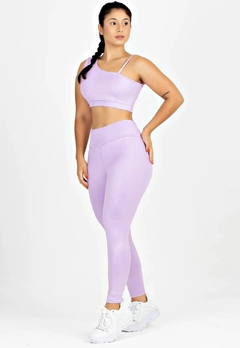 Cropped Alcinha Detalhe Nas Costas+ Calça Legging Lilás Conjunto Metamorfose | REF: MTF16 na internet