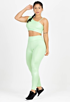 Cropped Alcinha Detalhe Nas Costas+ Calça Legging Verde Conjunto Metamorfose | REF: MTF16 - comprar online