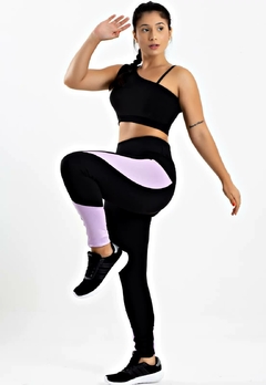 Metamorfose Cropped Detalhe Nas Costas + Calça Legging Com Detalhe Lateral + Bolso Lilás Conjunto | REF: MTF18 - comprar online