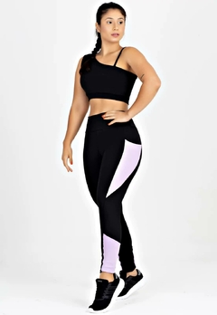 Metamorfose Cropped Detalhe Nas Costas + Calça Legging Com Detalhe Lateral + Bolso Lilás Conjunto | REF: MTF18 na internet