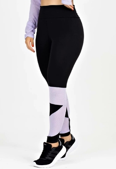 Calça com Detalhe Lilás Legging Metamorfose Preto | REF: MTF24 na internet