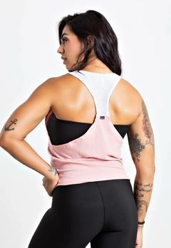 Regata Nadadora Rosa + Top Faixa Fitness | REF: LX289 - Fit & Move