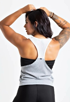 Regata Nadadora Cinza + Top Faixa Fitness | REF: LX289 - Fit & Move
